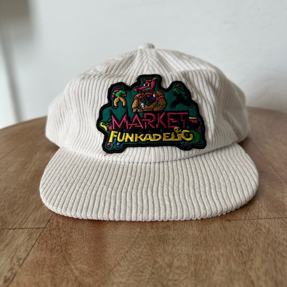 Chinatown Market Funkadelic George Clinton White Textured Hat Adult One Size NEW